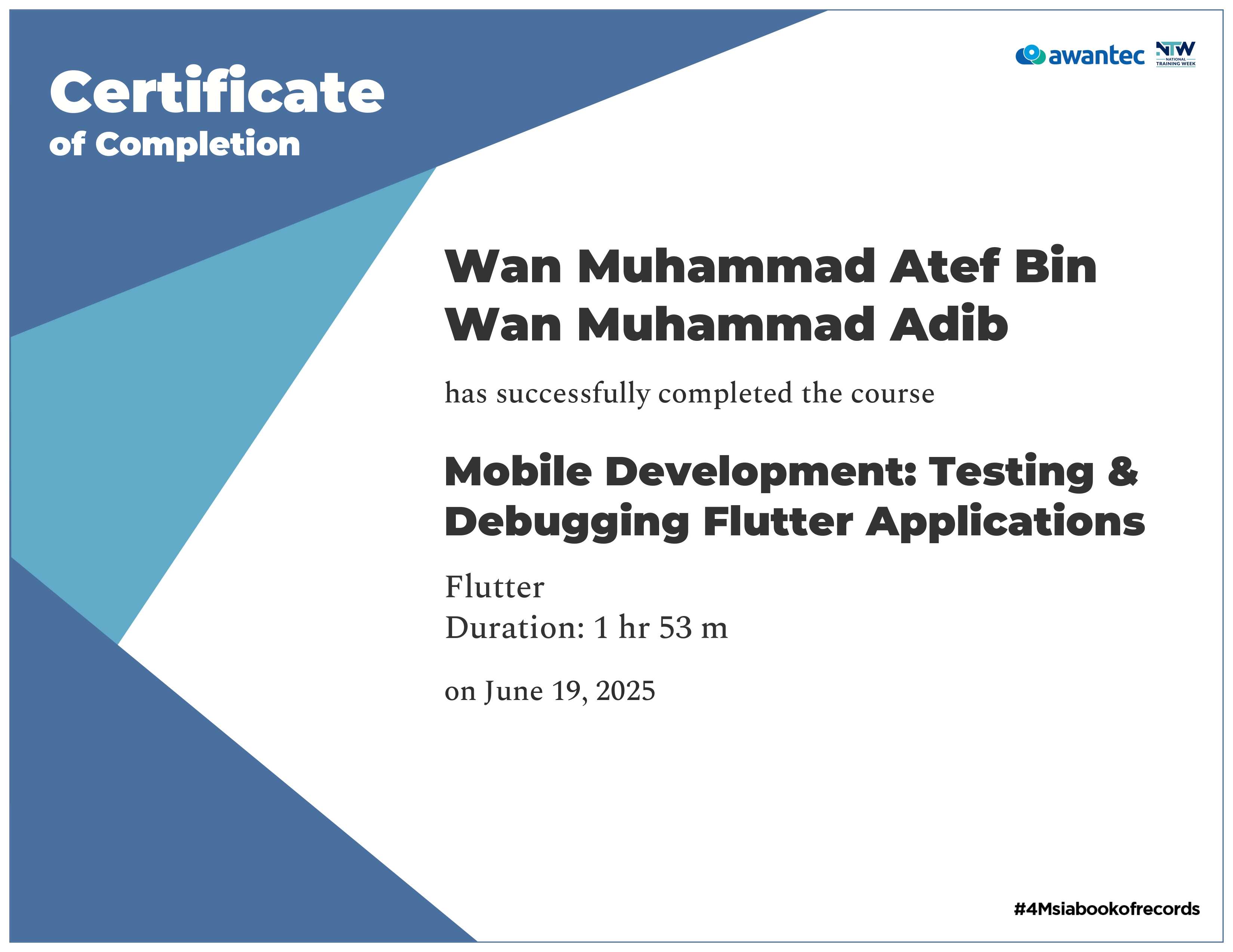 Flutter Certificate